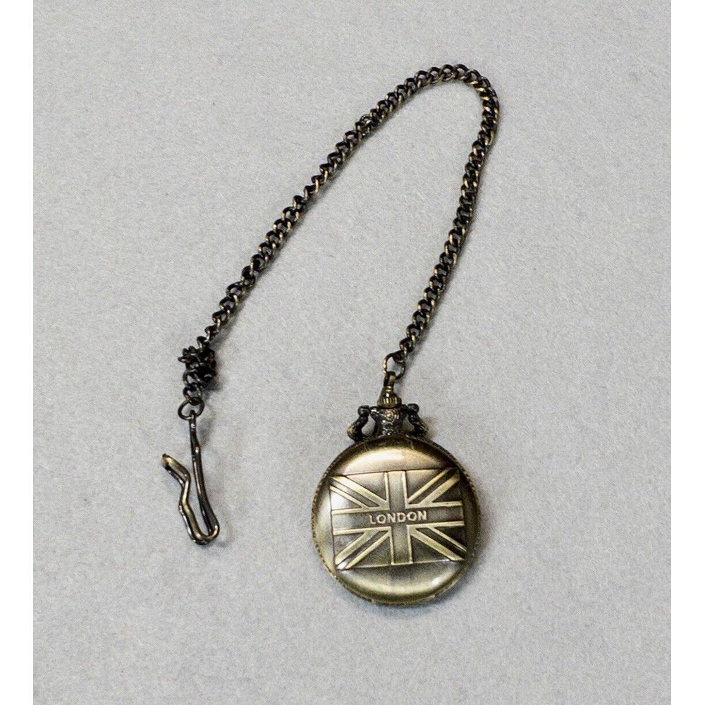 London Wind‎ Up Pocket Watch With Chain